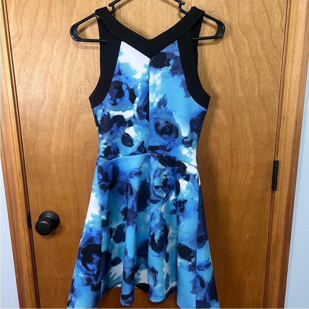 Eva Longoria Skater Front Zip Cocktail Dress Size XS - Picture 2 of 4